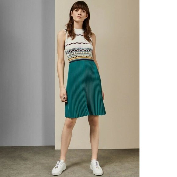 pleated skirt dress zannan
